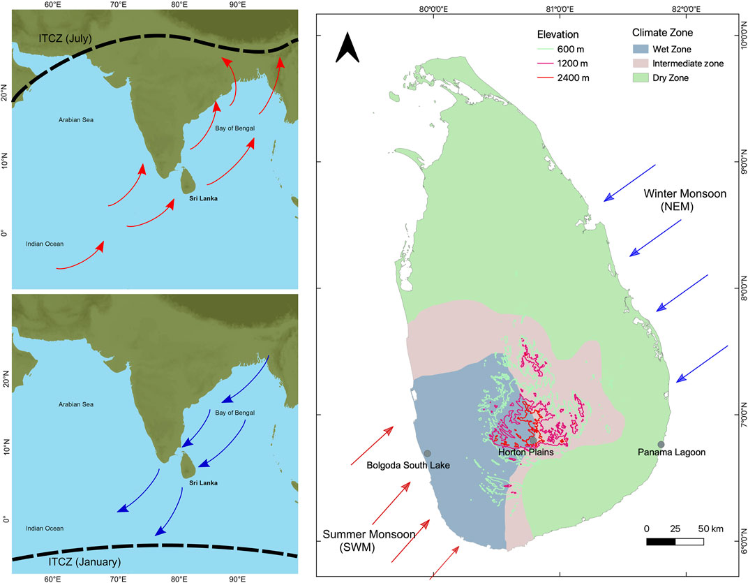 Sri Lanka weather map